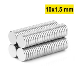 10x1,5 mm, Yuvarlak Neodyum...