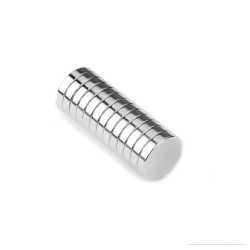 10x2 mm, Yuvarlak Neodyum Mıknatıs, Güçlü Magnet, (Çap: 10 mm x Kalınlık: 2 mm)