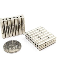 10x15 mm, Yuvarlak Neodyum Mıknatıs, Güçlü Magnet, (Çap: 10 mm, Kalınlık: 15 mm)