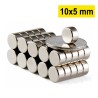 10x5 mm, Yuvarlak Neodyum Mıknatıs, Güçlü Magnet, (Çap: 10 mm, Kalınlık: 5 mm)