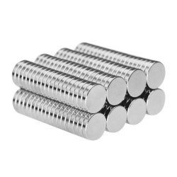 12x1,5 mm, Yuvarlak Neodyum Mıknatıs, Güçlü Magnet, (Çap: 12 mm, Kalınlık: 1,5 mm)