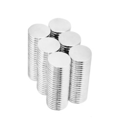 12x2 mm, Yuvarlak Neodyum Mıknatıs, Güçlü Magnet, (Çap: 12 mm, Kalınlık: 2 mm)