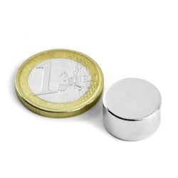 15x10 mm, Yuvarlak Neodyum Mıknatıs, Güçlü Magnet, (Çap: 15 mm, Kalınlık: 10 mm)