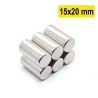 15x20 mm, Yuvarlak Neodyum Mıknatıs, Güçlü Magnet, (Çap: 15 mm, Kalınlık: 20 mm)