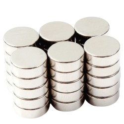 15x5 mm, Yuvarlak Neodyum Mıknatıs, Güçlü Magnet, (Çap: 15 mm, Kalınlık: 5 mm)