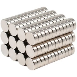 15x5 mm, Yuvarlak Neodyum Mıknatıs, Güçlü Magnet, (Çap: 15 mm, Kalınlık: 5 mm)