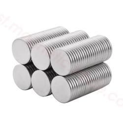 17x2 mm, Yuvarlak Neodyum Mıknatıs, Güçlü Magnet, (Çap: 17 mm, Kalınlık: 2 mm)