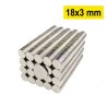 18x3 mm, Yuvarlak Neodyum Mıknatıs, Güçlü Magnet, (Çap: 18 mm, Kalınlık: 3 mm)