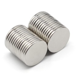 20x3 mm, Yuvarlak Neodyum Mıknatıs, Güçlü Magnet, (Çap: 20 mm, Kalınlık: 3 mm)