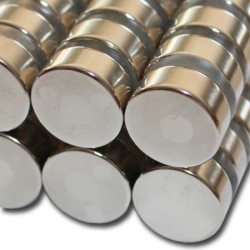 25x10 mm, Yuvarlak Neodyum Mıknatıs, Güçlü Magnet, (Çap: 25 mm, Kalınlık: 10 mm)