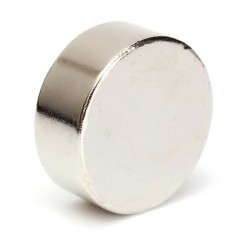 25x10 mm, Yuvarlak Neodyum Mıknatıs, Güçlü Magnet, (Çap: 25 mm, Kalınlık: 10 mm)