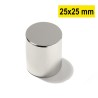 25x25 mm, Yuvarlak Neodyum Mıknatıs, Güçlü Magnet, (Çap: 25 mm, Kalınlık: 25 mm)