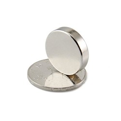 25x5 mm, Yuvarlak Neodyum Mıknatıs, Güçlü Magnet, (Çap: 25 mm, Kalınlık: 5 mm)