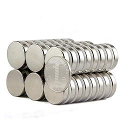 25x5 mm, Yuvarlak Neodyum Mıknatıs, Güçlü Magnet, (Çap: 25 mm, Kalınlık: 5 mm)