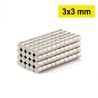 3x3 mm, Yuvarlak Neodyum Mıknatıs, Güçlü Magnet, (Çap: 3 mm, Kalınlık: 3 mm)