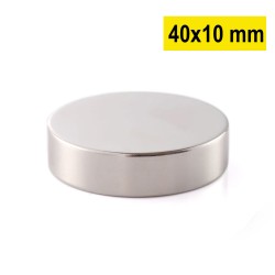 40x10 mm, Yuvarlak Neodyum...