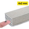 4x2 mm, Yuvarlak Neodyum Mıknatıs, Güçlü Magnet, (Çap: 4 mm, Kalınlık: 2 mm)