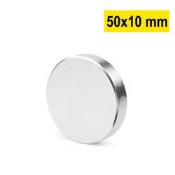 50x10 mm, Yuvarlak Neodyum...