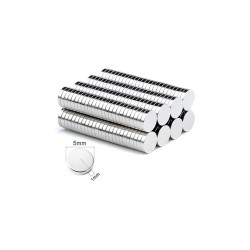 6x3 mm, Yuvarlak Neodyum Mıknatıs, Güçlü Magnet, (Çap: 6 mm, Kalınlık: 3 mm)