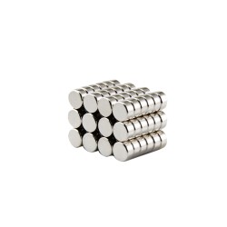 6x3 mm, Yuvarlak Neodyum Mıknatıs, Güçlü Magnet, (Çap: 6 mm, Kalınlık: 3 mm)