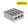 10x20 mm, Yuvarlak Neodyum Mıknatıs, Güçlü Magnet, (Çap: 10 mm, Kalınlık: 20 mm)