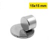 15x15 mm, Yuvarlak Neodyum Mıknatıs, Güçlü Magnet, (Çap: 15 mm, Kalınlık: 15 mm)