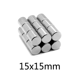 15x15 mm, Yuvarlak Neodyum Mıknatıs, Güçlü Magnet, (Çap: 15 mm, Kalınlık: 15 mm)