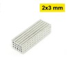 2x3 mm, Yuvarlak Neodyum Mıknatıs, Güçlü Magnet, (Çap: 2 mm, Kalınlık: 3 mm)