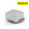 10x10x3 mm, Köşeli Neodyum Mıknatıs, Güçlü Magnet, (Boy:10mm, En:10mm, Kalınlık:3mm)