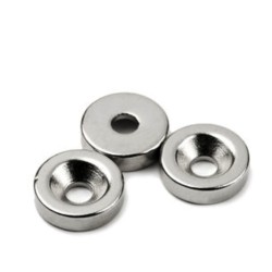 12x3 mm, Yuvarlak, Havşalı, Neodyum Mıknatıs, Güçlü Magnet, (Çap:12mm, Kalınlık:3mm)