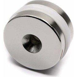 16X 5mm Delik  7/4 Neodyum Magnet (Havşa Delik)