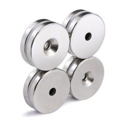 16X 5mm Delik  7/4 Neodyum Magnet (Havşa Delik)