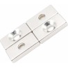 10X10X5mm Delik 8/4 Neodyum Magnet (Havşa Delik)