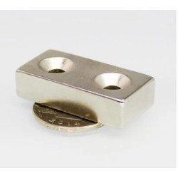 10X10X5mm Delik 8/4 Neodyum Magnet (Havşa Delik)